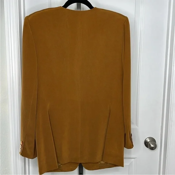 Vintage 100% Silk Chaus Blazer 14 - Picture 3 of 6